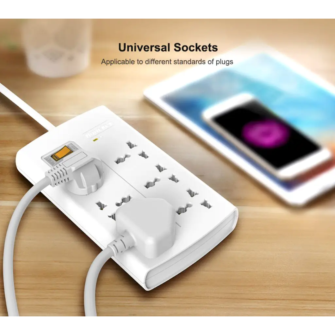 HUNTKEY SZM604-4 6 SOCKETS 2M POWER SURGE 375 JOULES