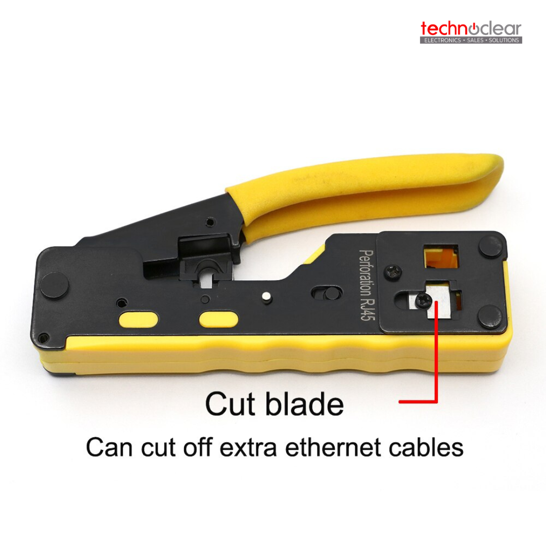 XINTYLINK EZ RJ45 MODULAR PLUG CRIMPER (YELLOW COLOR)