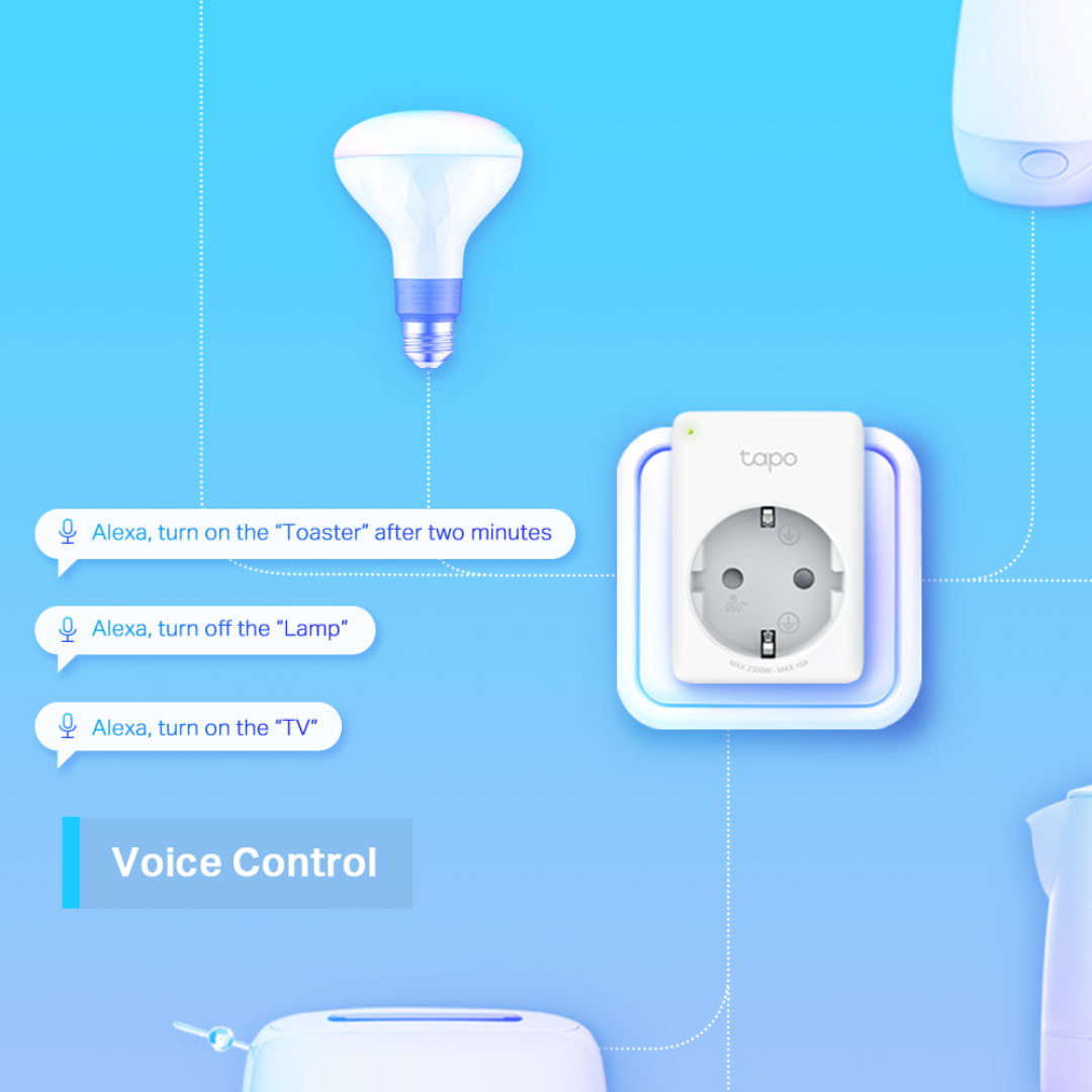TP-LINK TAPO P100 MINI SMART WI-FI SOCKET (1-PACK)