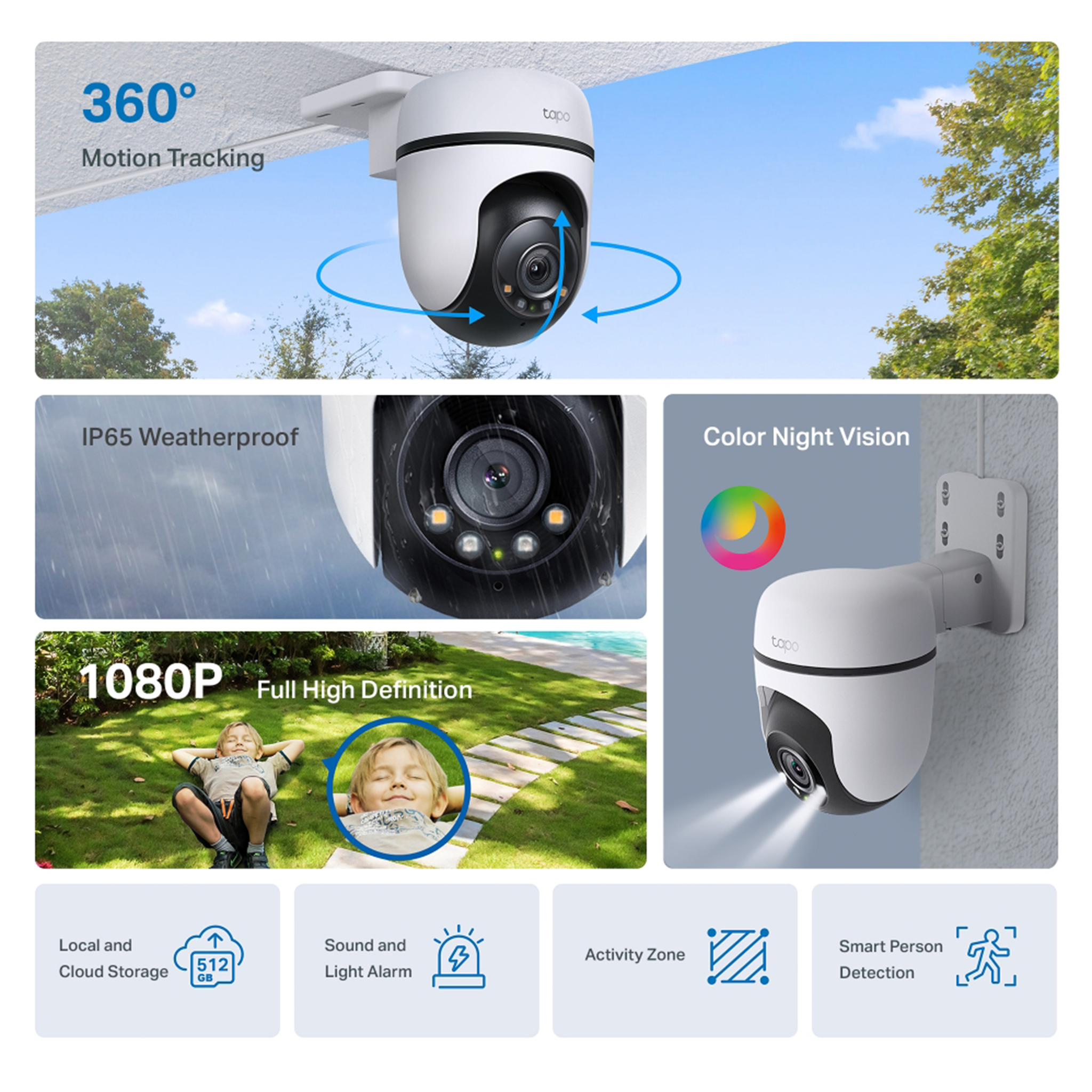 TAPO C500 TP-LINK OUTDOOR PAN/TILT/SECURITY WIFI CAMERA
