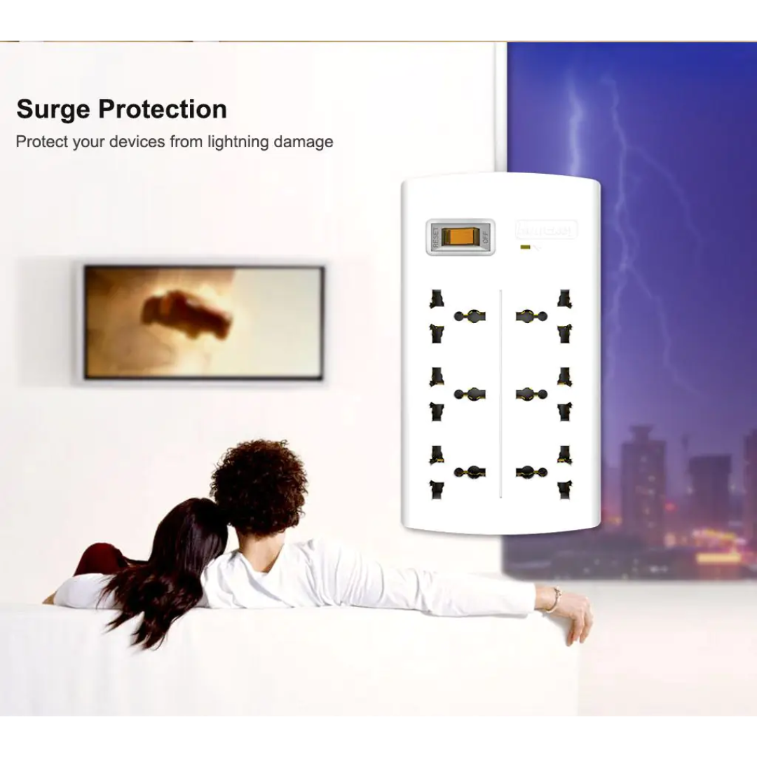 HUNTKEY SZM604-4 6 SOCKETS 2M POWER SURGE 375 JOULES