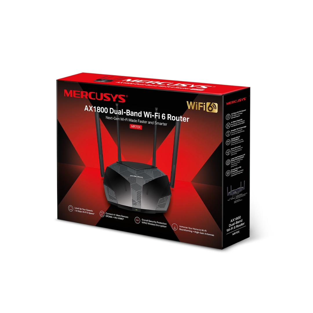 MERCUSYS MR70X AX1800 Dual-Band Wi-Fi 6 Router