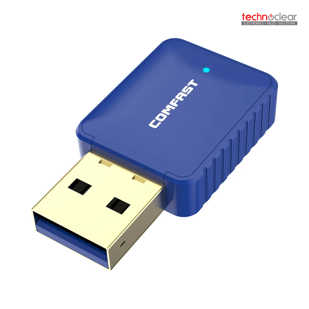 COMFAST CF-726B, USB WIFI DONGLE ADAPTER 650MBPS, BLUETOOTH 4.2, AUTO DRIVER