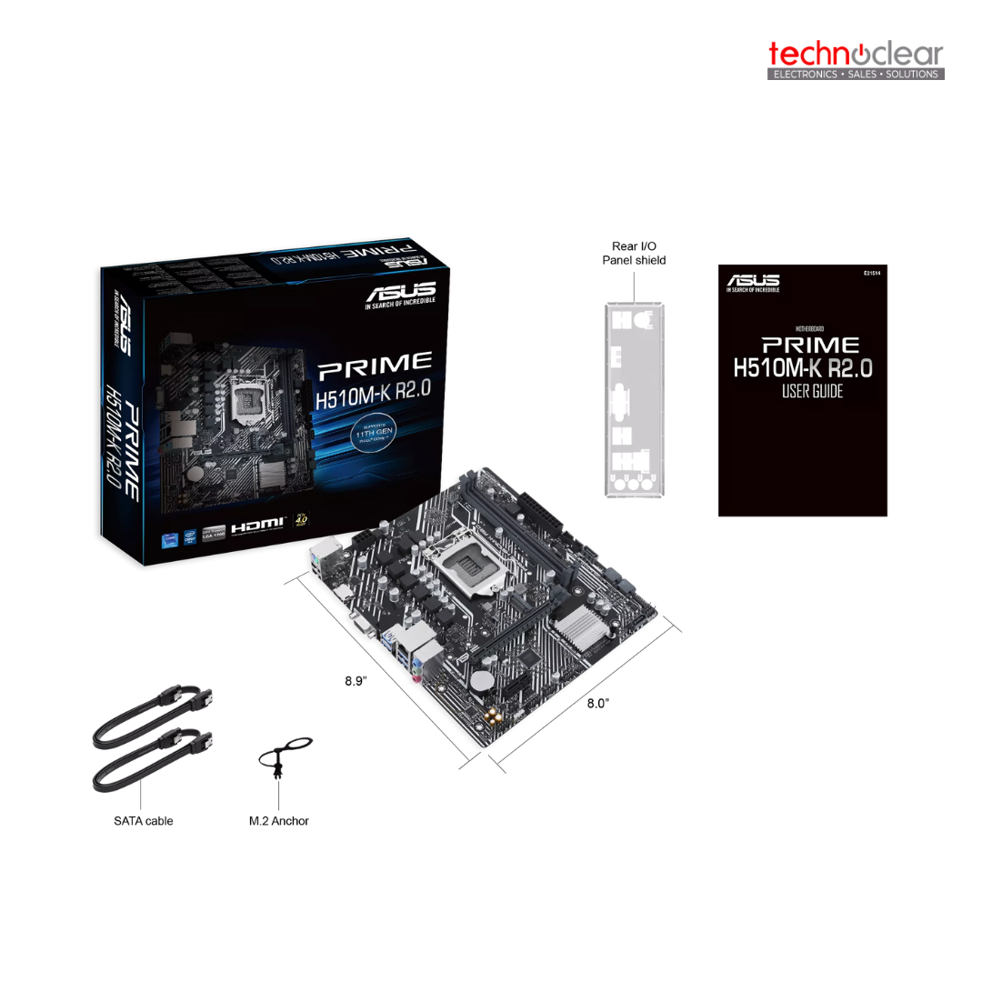 ASUS H510M-K R2.0/2*DDR4/M.2/VGA+HDMI/S1200 (M-ATX)