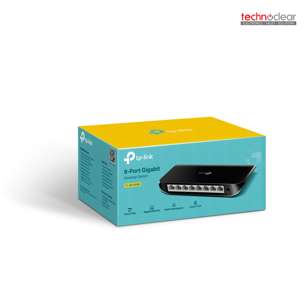TP-LINK -TL-SG1008D / TL-SG1008D(UN) 8-PORT GIGABIT DESKTOP SWITCH