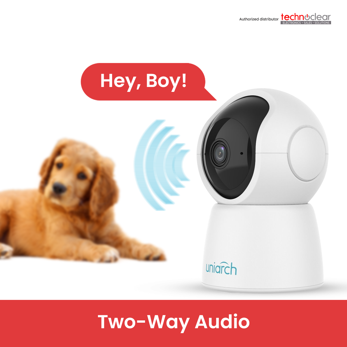 UNIVIEW UHO-S2E UNIARCH HD PT CAMERA SMART HOME WIFI CAMERA 360/ ALARM / 2-WAY / IR/ MOTION