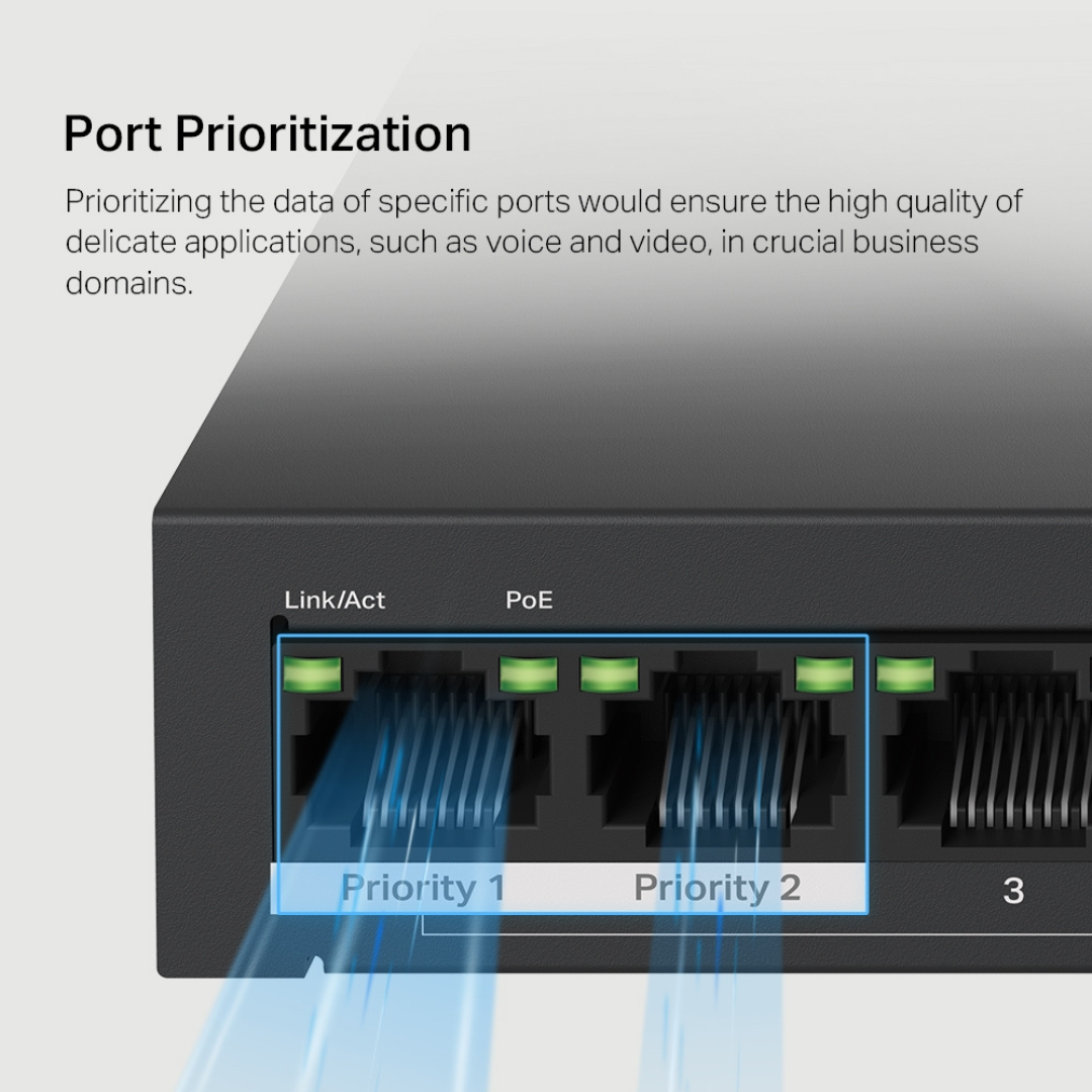 MERCUSYS MS110P (NV) V1.010-Port 10/100Mbps Desktop Switch with 8-Port PoE