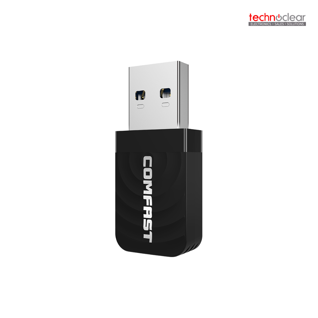 COMFAST CF-812AC, USB WIFI DONGLE ADAPTER 1200MBPS, AUTO DRIVER