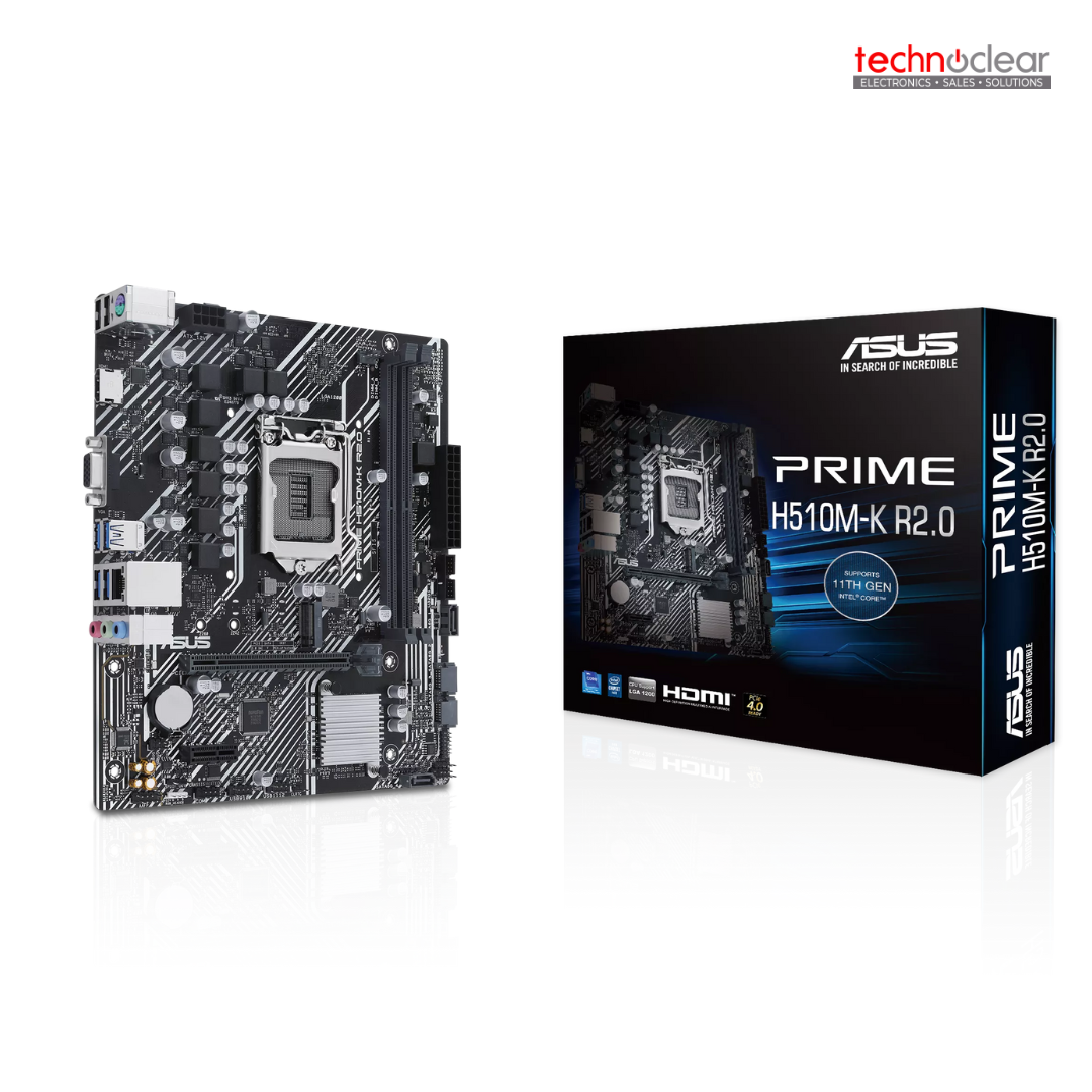ASUS H510M-K R2.0/2*DDR4/M.2/VGA+HDMI/S1200 (M-ATX)