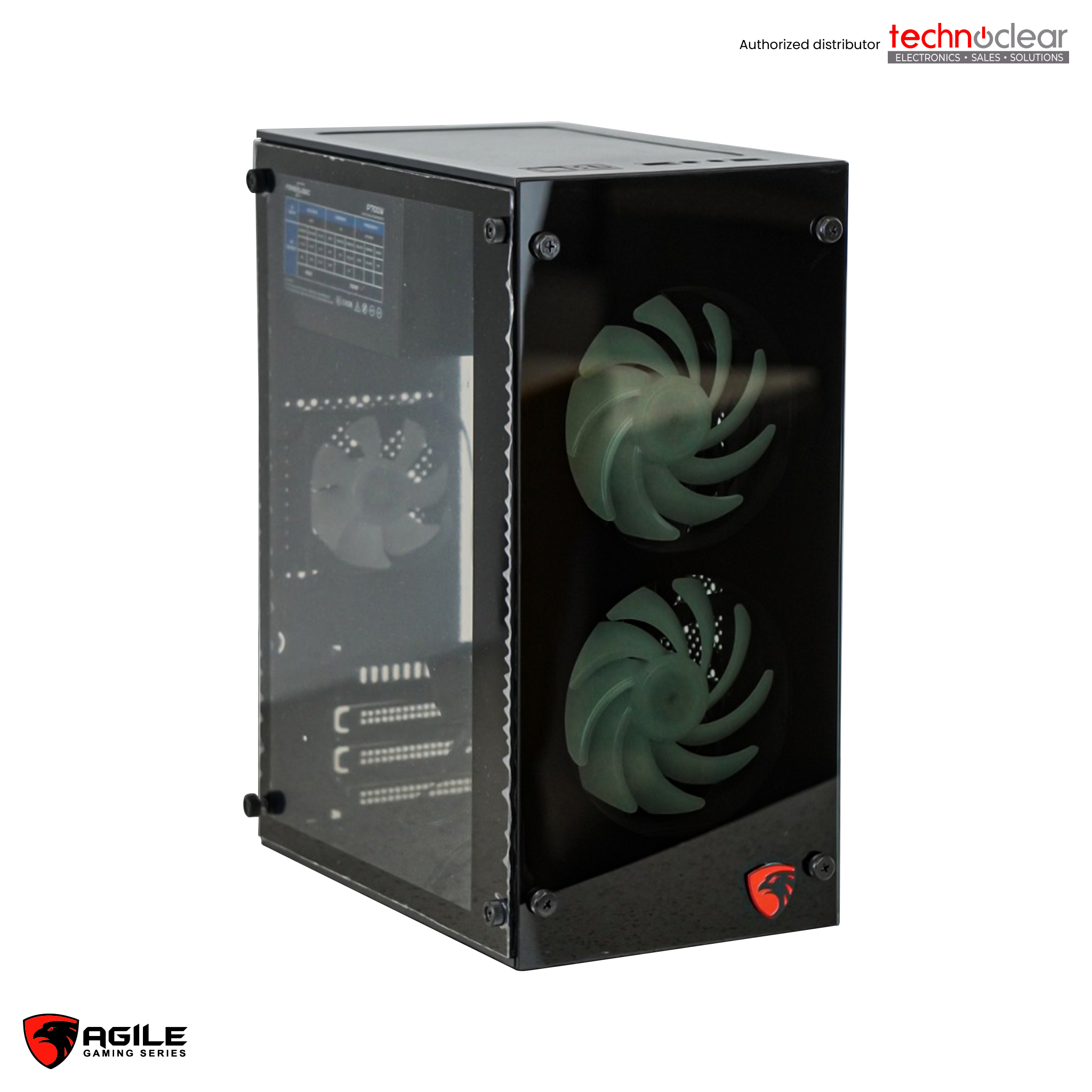 AGILE PERYTON MINI 168-G-BLACK maTX GAMING CASING