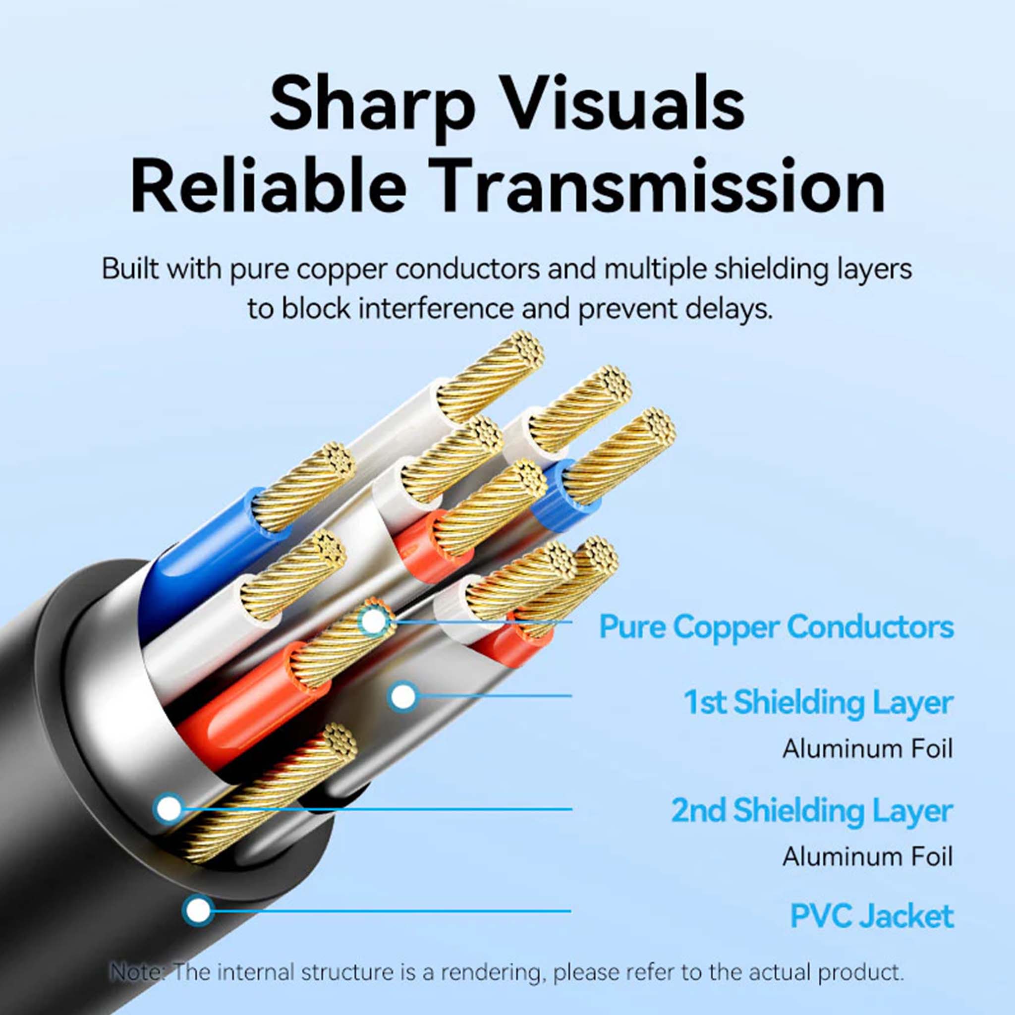 VENTION ACNBB VGA CABLE TO HDMI CONVERTER WITH FEMALE MICRO USB AND AUDIO PORT 0.15M BLACK