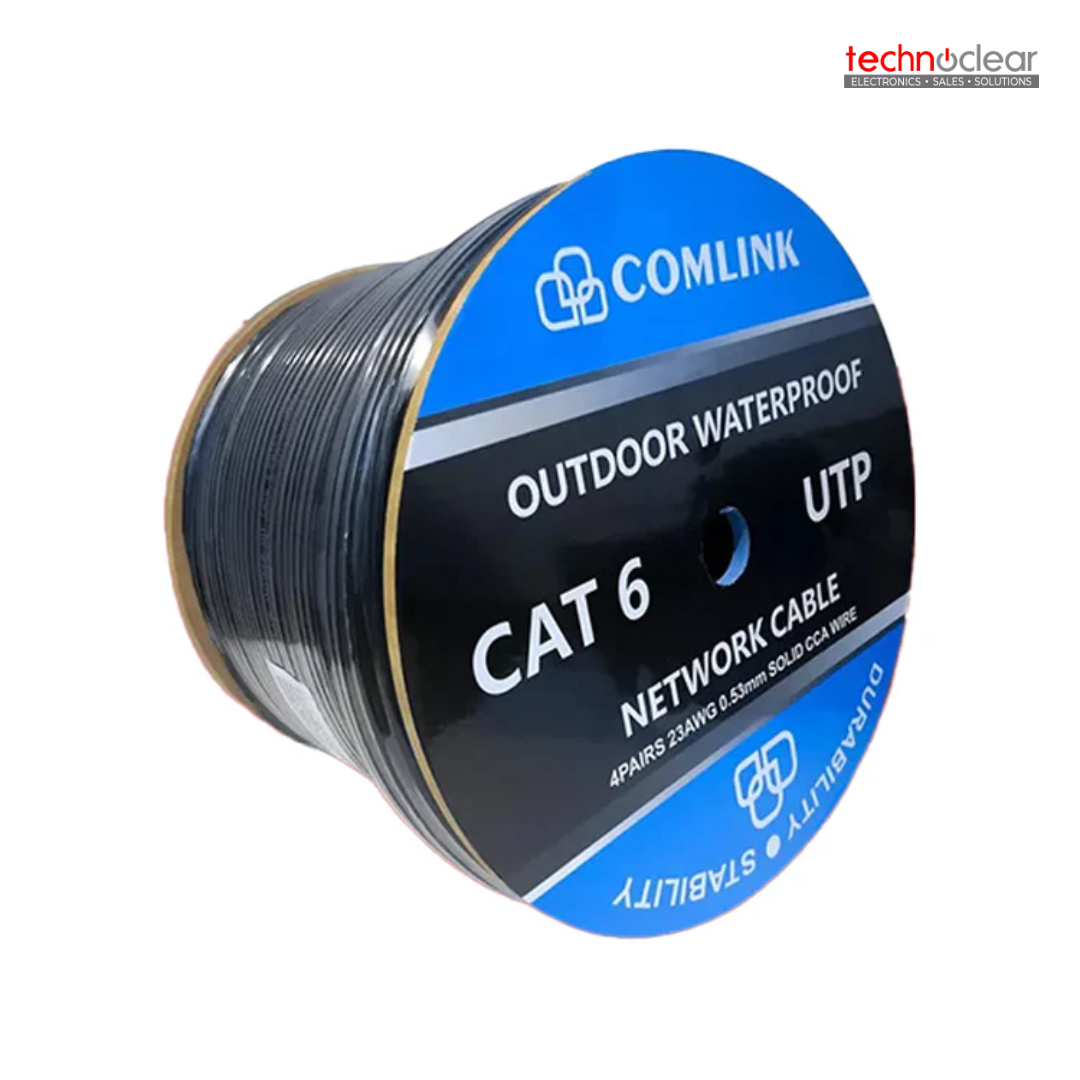 COMLINK C6OD-CCA53 // ODC6-A305 OUTDOOR CAT6 UTP CABLE CCA 0.53MM (305 PER ROLL)