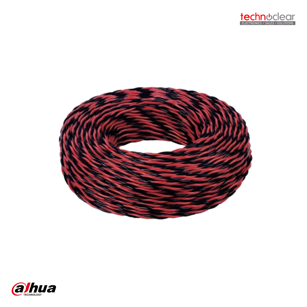 DAHUA HX-N-RVS1.0HH FIRE RESISTANT POWER CABLE - (N-RVS 300300V 2X1.0) - RED AND BLACK -100 PER METER