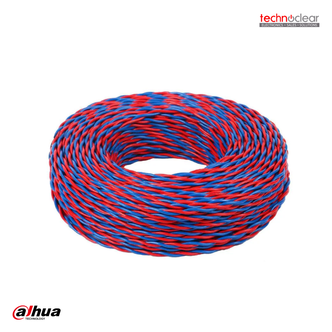 DAHUA HX-N-RVS2.5HH FIRE RESISTANT POWER CABLE - (N-RVS 300300V 2X2.5) - RED AND BLACK -100 PER METER