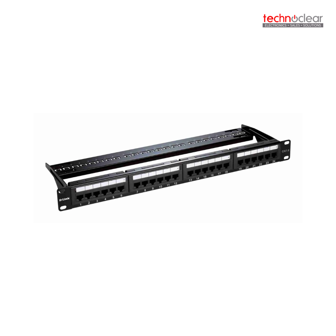 DLINK -NPP-C61BLK241 CAT6 UNSHIELDED 24-PORT FULL-LOADED PATCH PANEL CAT6 UTP