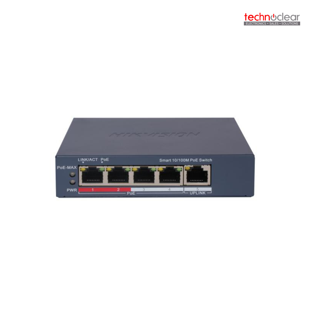 DS-3E1105P-EI/M HIKVISION 4 PORT SWITCH POE SMART FAST ETHERNET