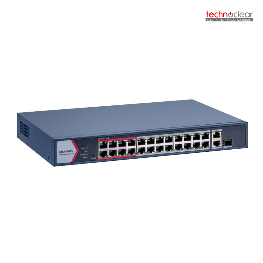 DS-3E1326P-EI/M HIKVISION 24 PORTS POE SWITCH PWR BUDGET 230W