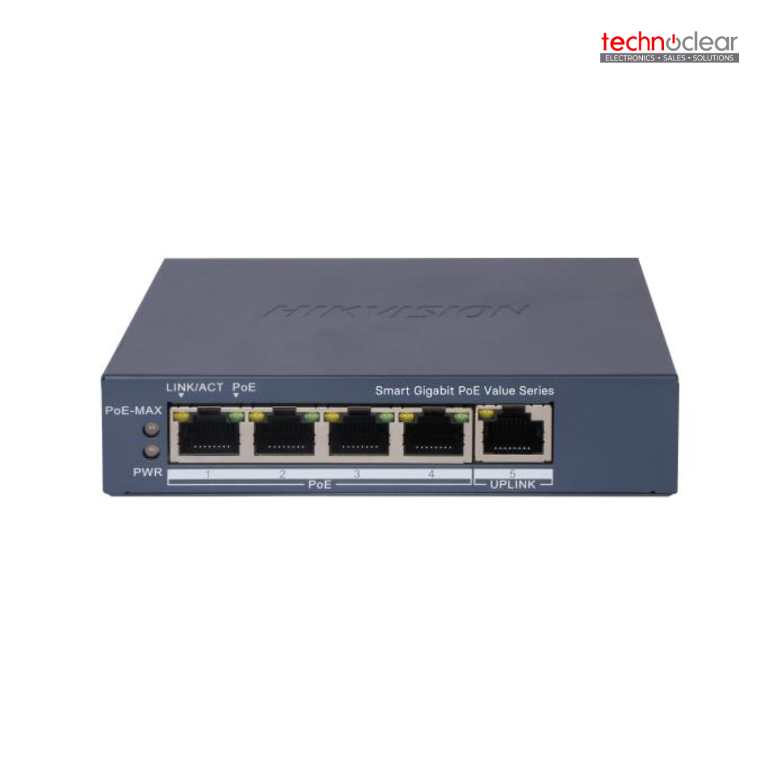 DS-3E1505P-EI/M HIKVISIONN 4 PORT GIGABIT SMART POE SWITCH