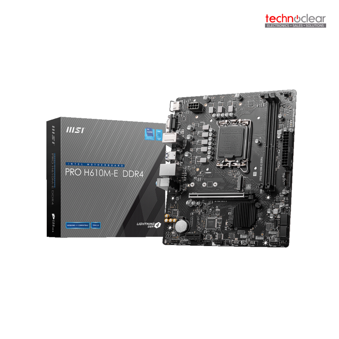 MSI H610M-E PRO, LGA1700 MOBO MATX,8P 2*DDR4