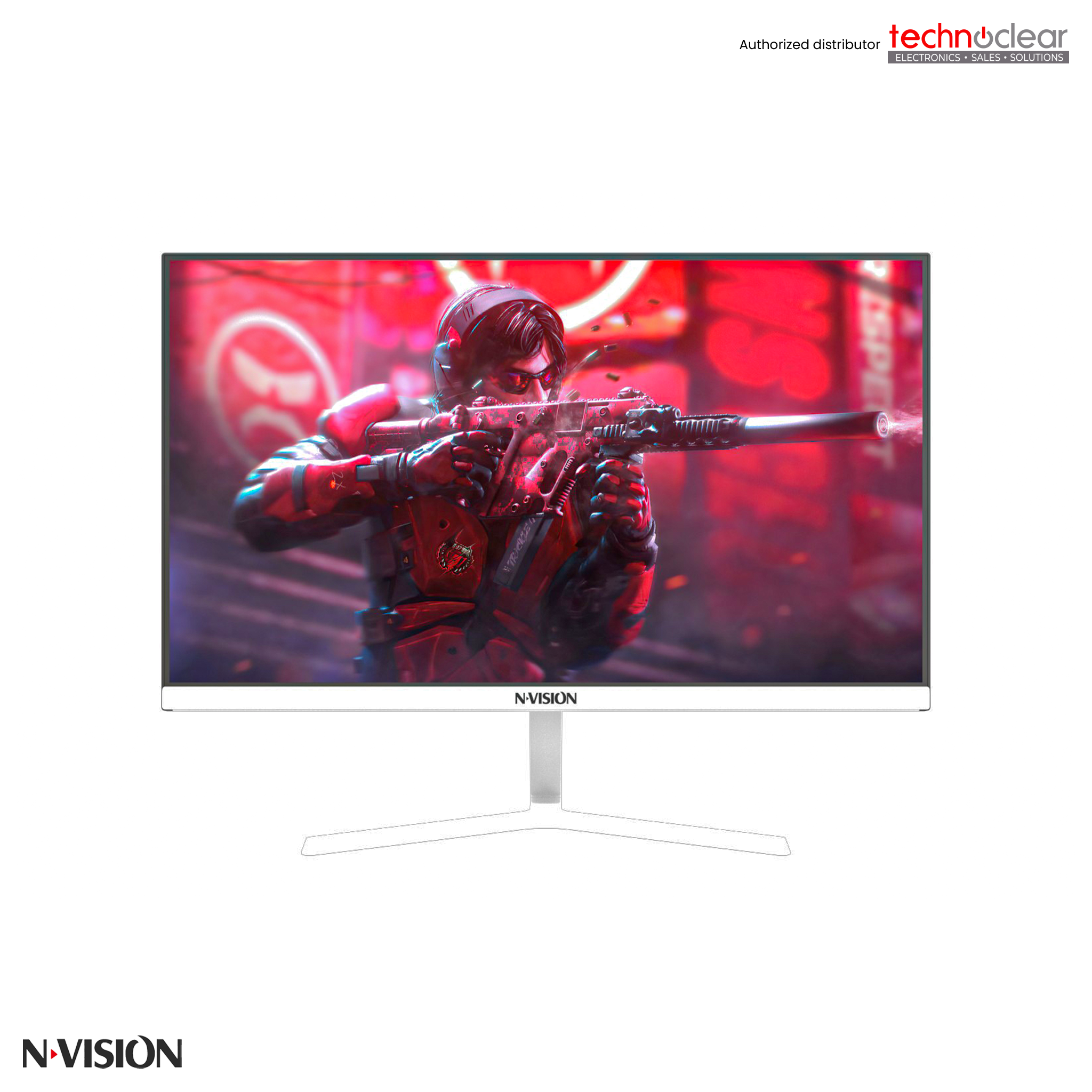 NVISION N2755PRO-W, 27" FHD 100HZ IPS MONITOR, FRAMELESS (WHITE)