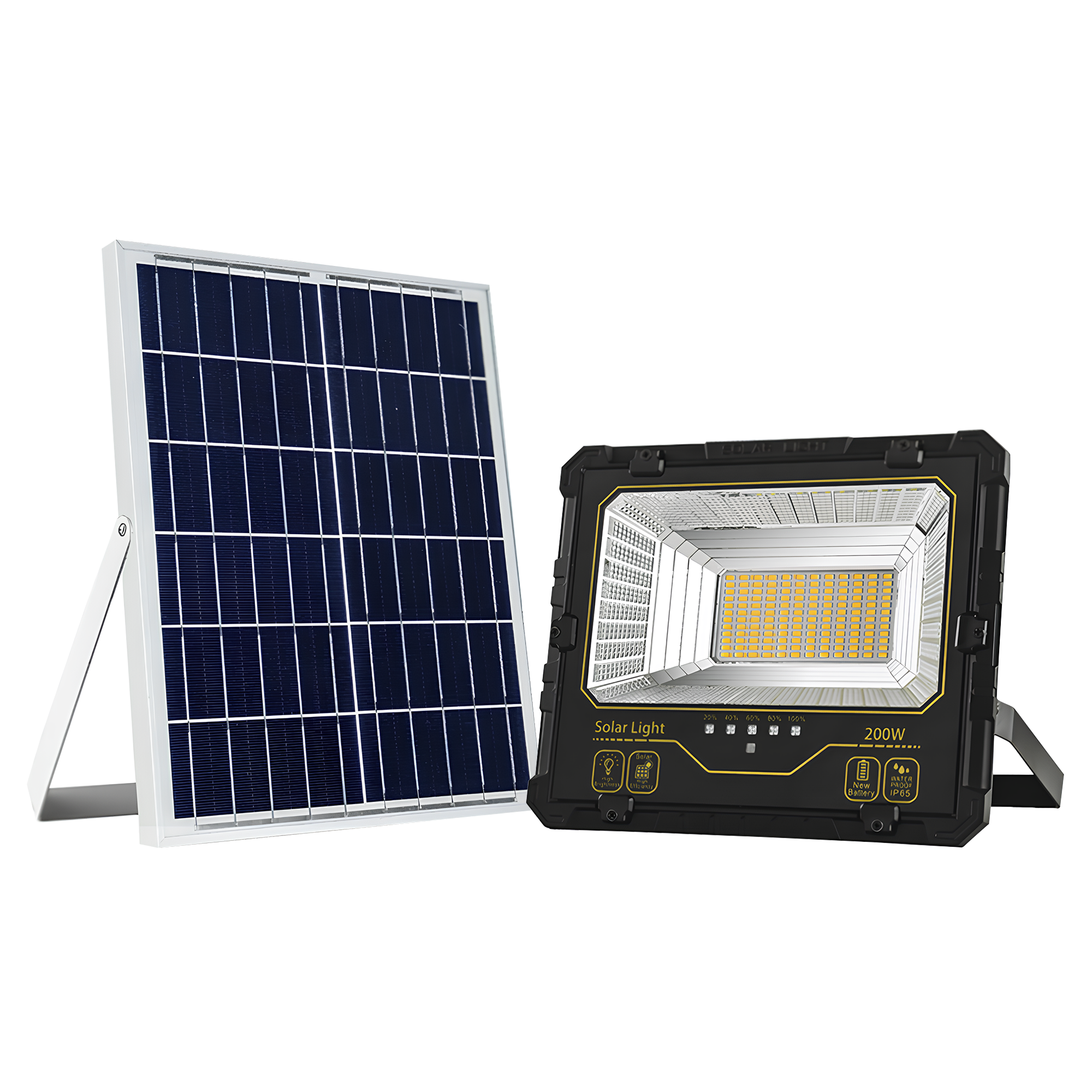 UP39-200W SOLAR LIGHT 200W WHITE BOX FLOOD LIGHT