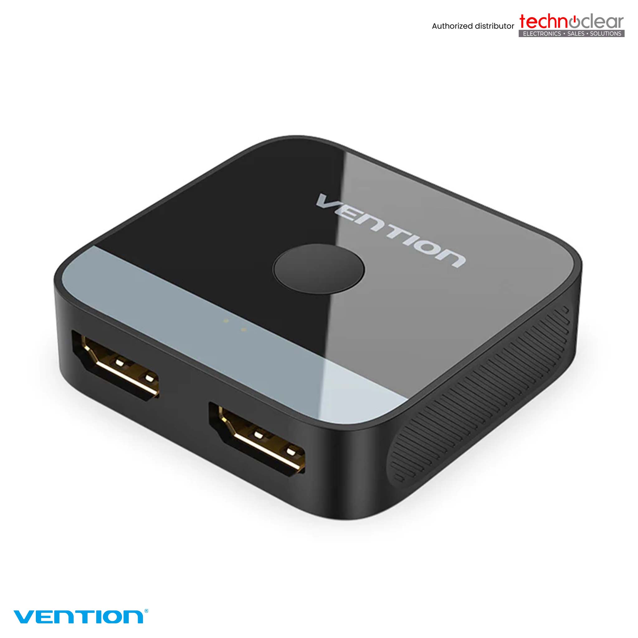 VENTION AKOB0 2-PORT HDMI Bi-DIRECTION 4K SWITCHER BLACK ABS TYPE