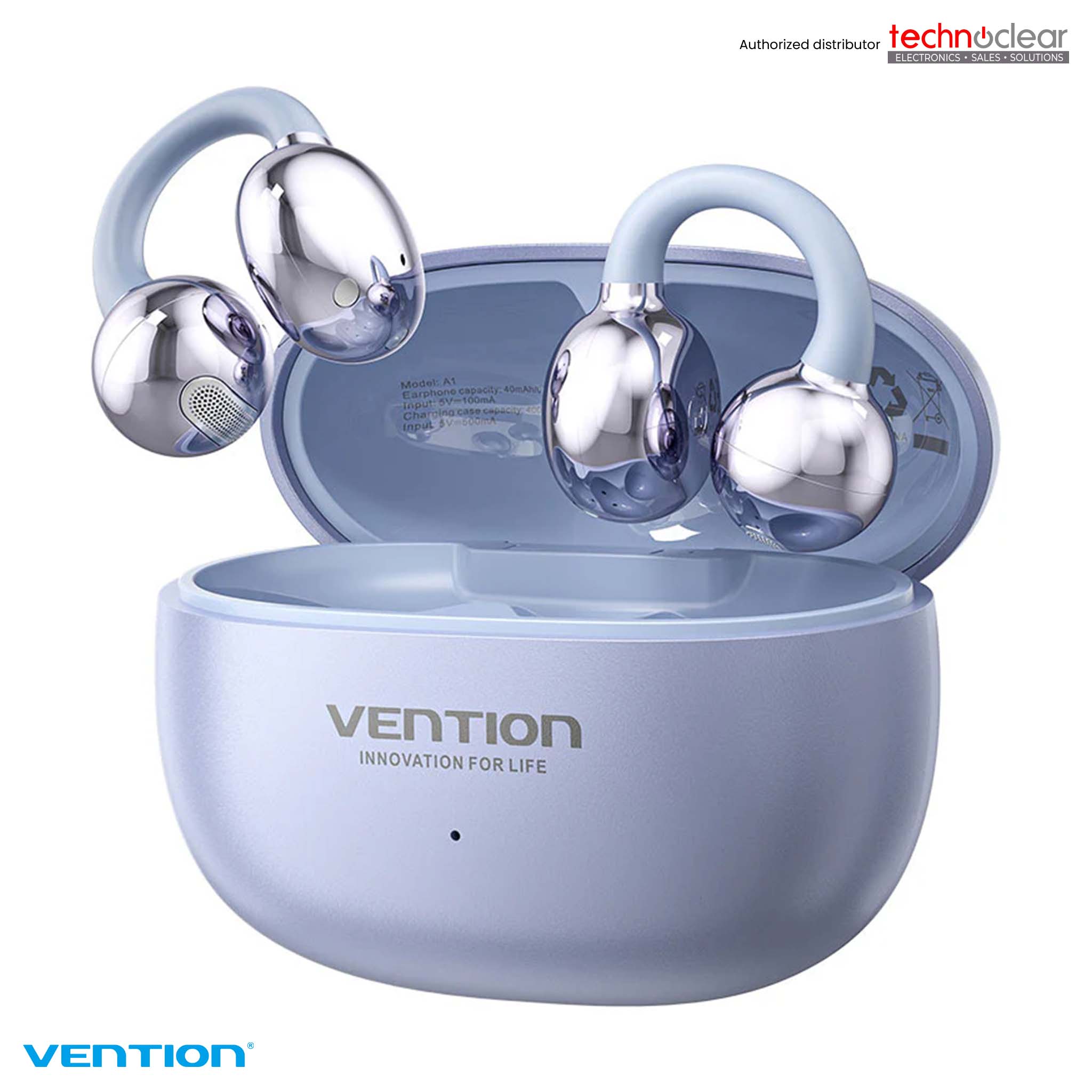 VENTION NBWV0-PH ECHO CLIP A11 clip On wireless Earbuds Purple