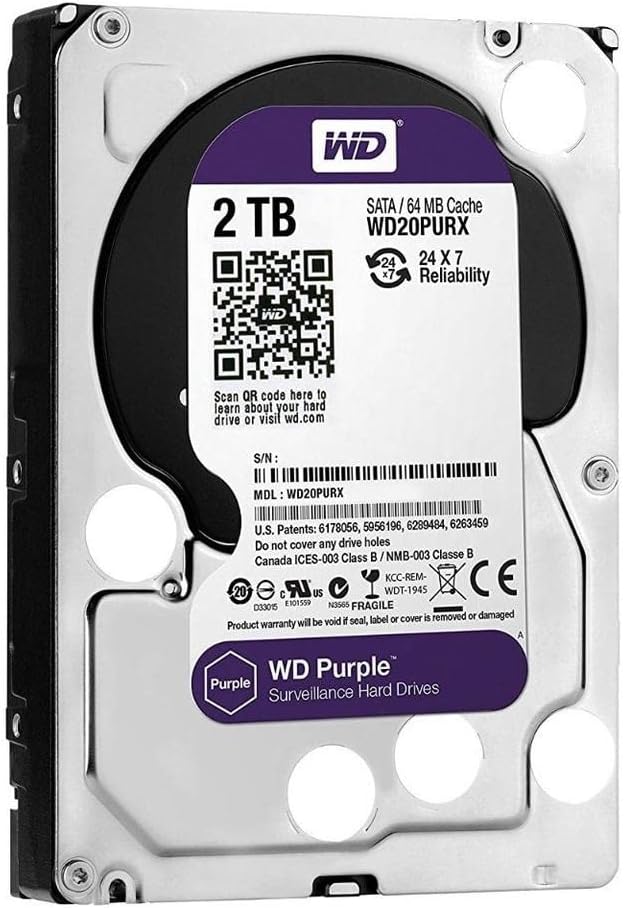 WD -HARDDISK PURPLE 2TB SATA 64MB